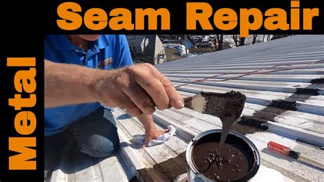 how to fix leak in metal housing|metal roof leak removal.